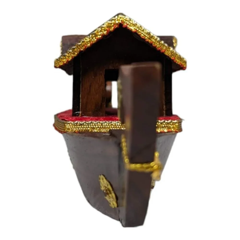 Vintage Wooden Snake Boat